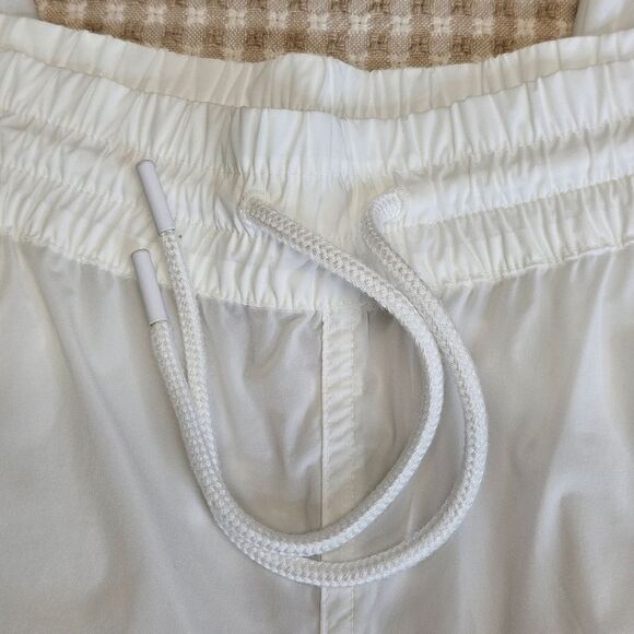 Athleta White Sheer Relaxed Fit Breathable Activewear Parachute Cargo Pants - Picture 5 of 16